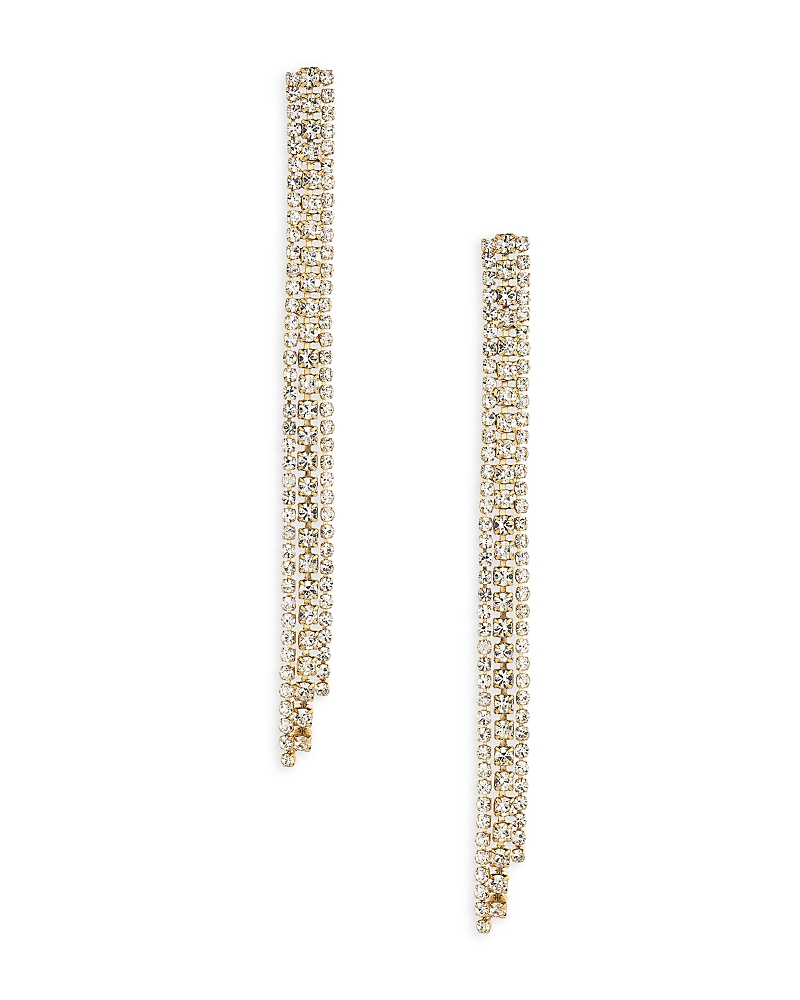 Ettika Your Moment Crystal 18k Gold Plated Dangle Earrings In Gold