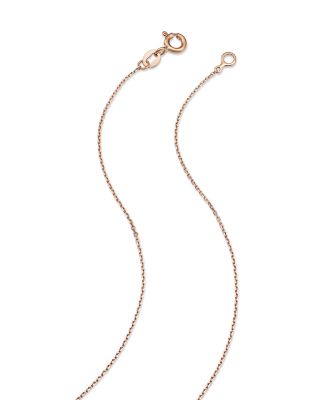Diamond Gummy Bear Pendant Necklace in 14K Rose Gold, 17" 