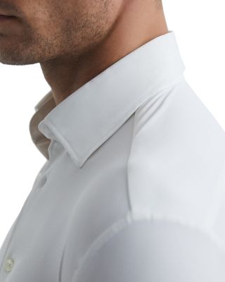 Voyager Stretch Performance Solid Regular Fit Button Down Travel Shirt