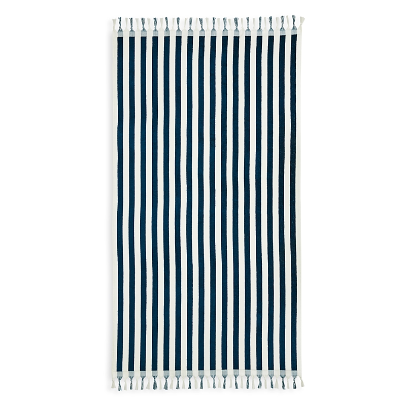 Kassatex Cannes Beach Towel In Navy