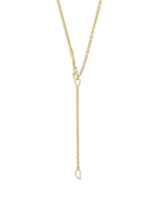 18K Yellow Gold Meridian Caviar Bead Circle Pendant Necklace, 16-18"