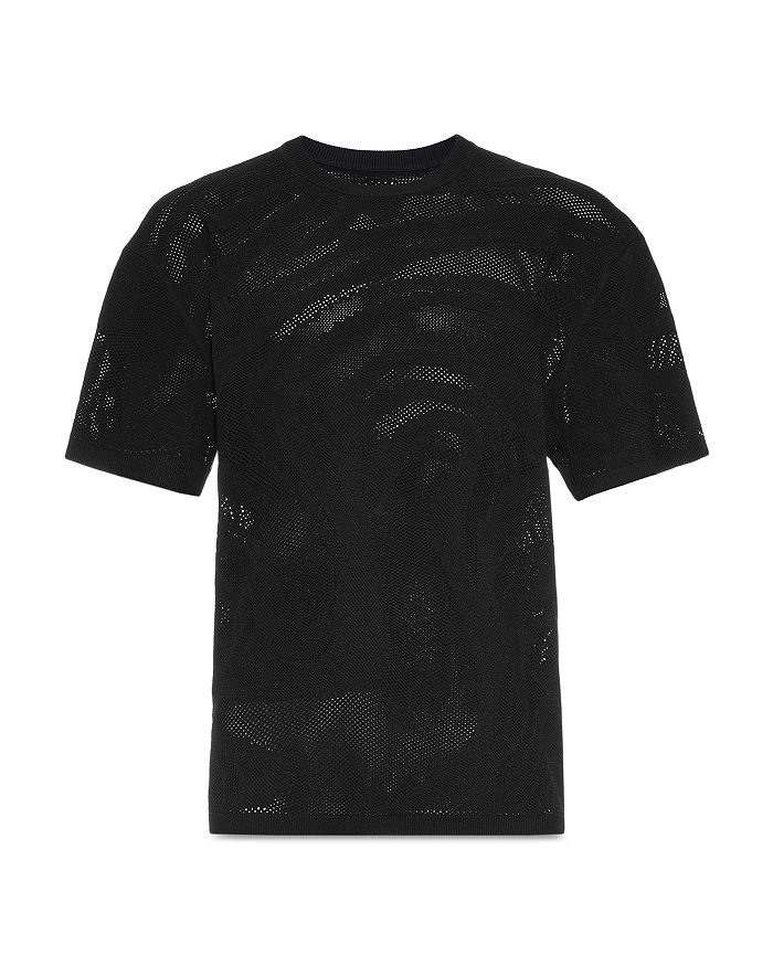 Basic Short Sleeve Printed Tee 300049084blk main image 0