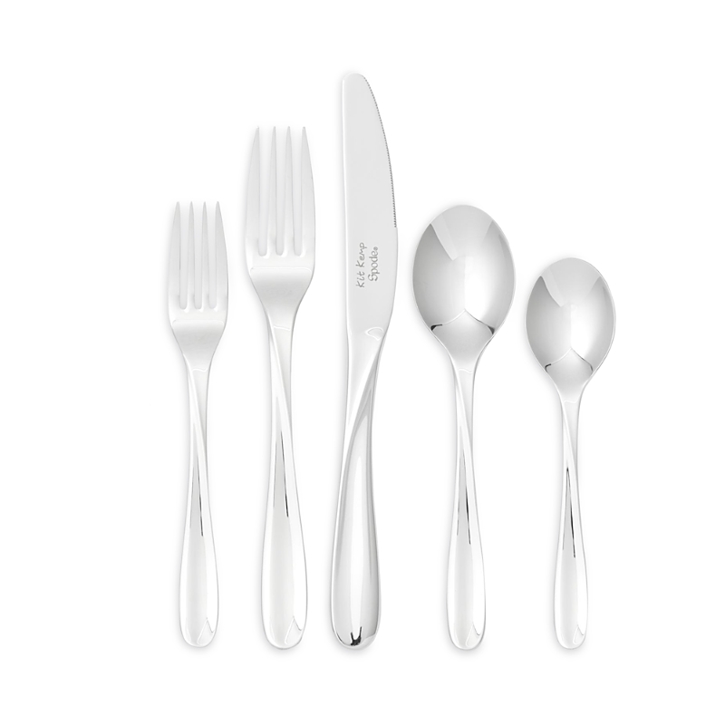Spode Kit Kemp Scoop 20pc Cutlery Set In Silver