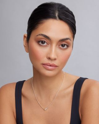 18K Yellow Gold & Sterling Silver Caviar Lux-Clip Diamond Bead Link Necklace, 16-18" - Exclusive