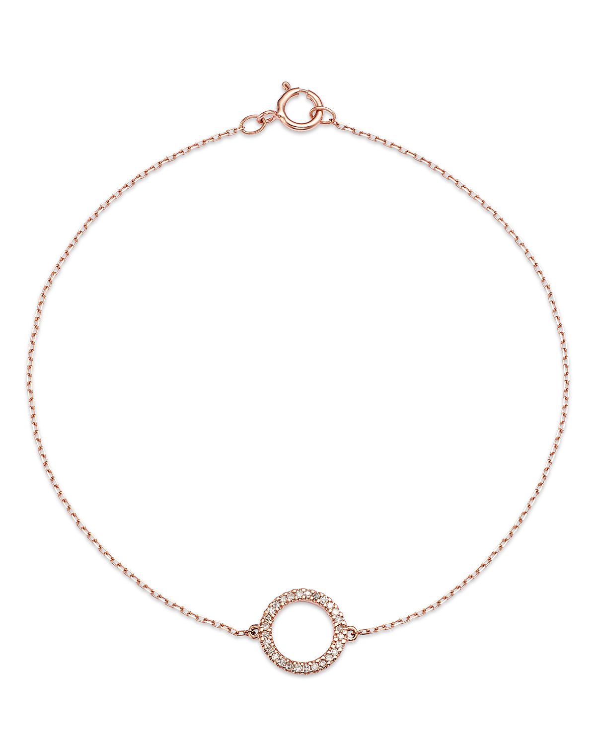 Bloomingdale's Fine Collection Diamond Circle Link Bracelet