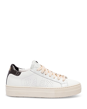 Shop P448 Women's F23 Thea Lace Up Low Top Sneakers In Chalk