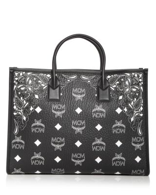 MCM - Munchen Studded Bandana Visetos Large Tote