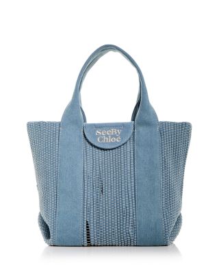 See by Chloe Laetizia Small Denim Tote Bloomingdale s