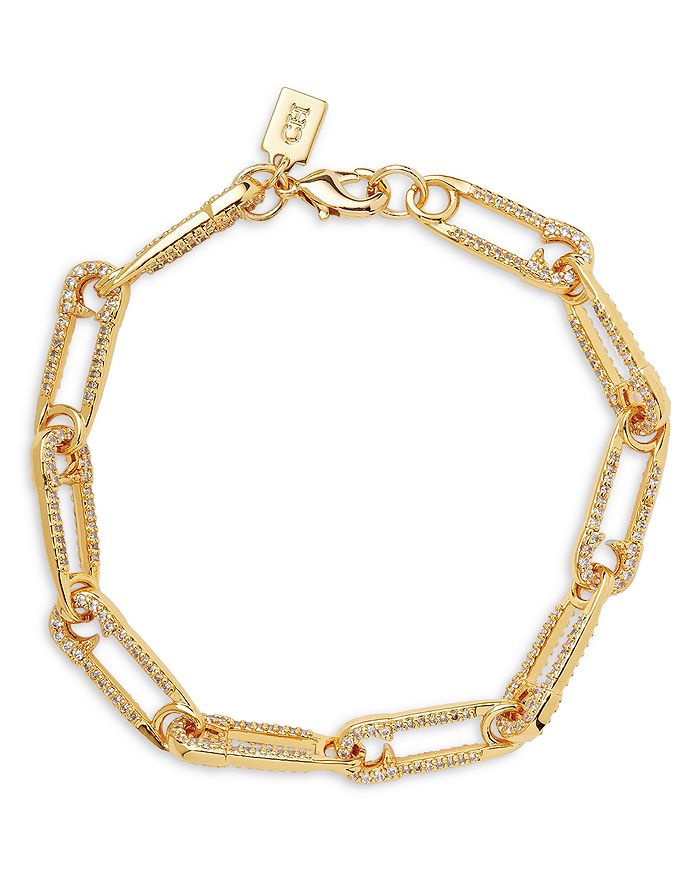 Safety pin online link bracelet