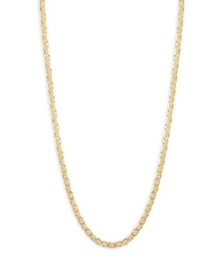 Milanesi And Co - 18K Yellow Gold on Sterling Silver 6mm Mariner Link Chain Necklace