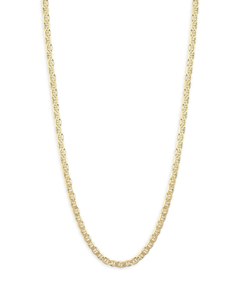 Milanesi And Co 18k Yellow Gold On Sterling Silver 6mm Mariner Link Chain Necklace, 20 In Gold