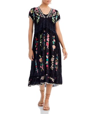 Johnny was amapola discount embroidered maxi dress