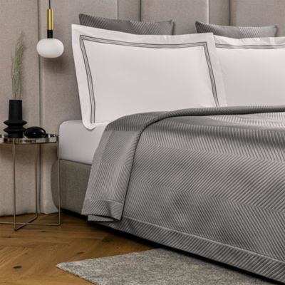 Lux Herringbone Coverlet, King