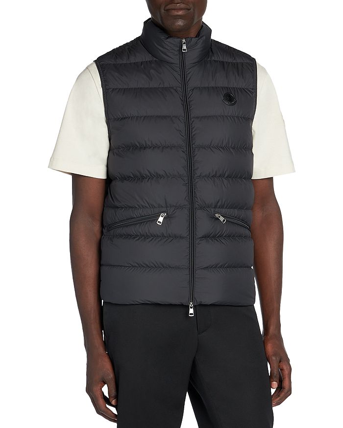 Shop Moncler Treompan Puffer Vest In Black