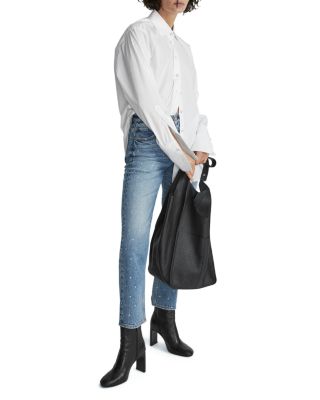 Harlow Embellished Straight Jeans in Everly Jewel