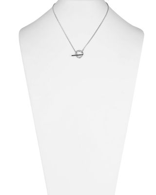 Ralph Lauren Sterling Silver & Diamond Toggle Pendant