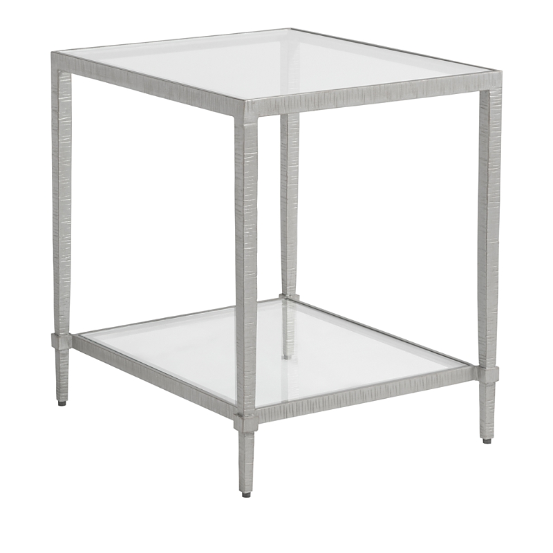 Artistica Claret Rectangular End Table In Silver