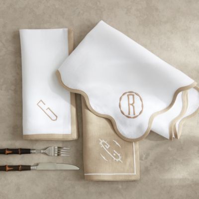 Scalloped Napkins, Set Of 4