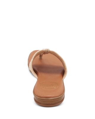 Women's Nice Woven Slip On Thong Sandals