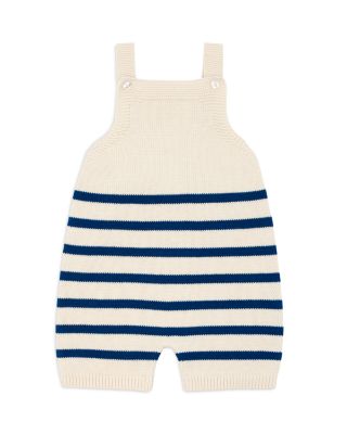 Minnow - Unisex Breton Striped Overall - Baby, Little Kid
