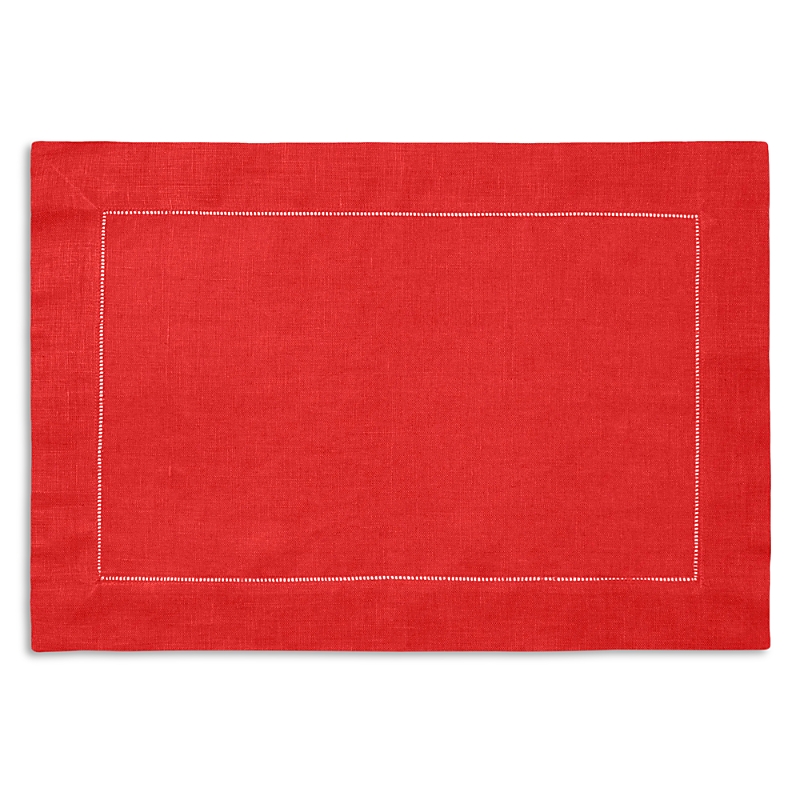 Sferra Festival 4-piece Linen Placemat Set In Red