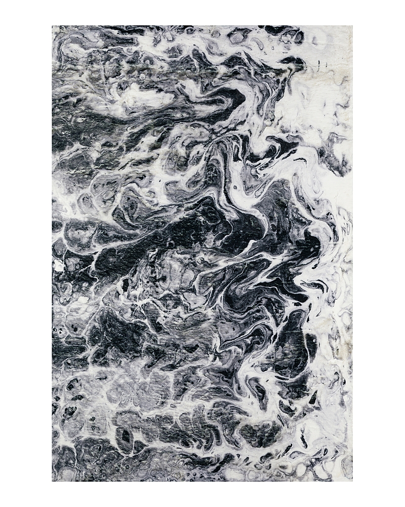 Dalyn Rug Company Rug Company Kikiamo Kk14 Area Rug, 3' X 5' In Marble/black