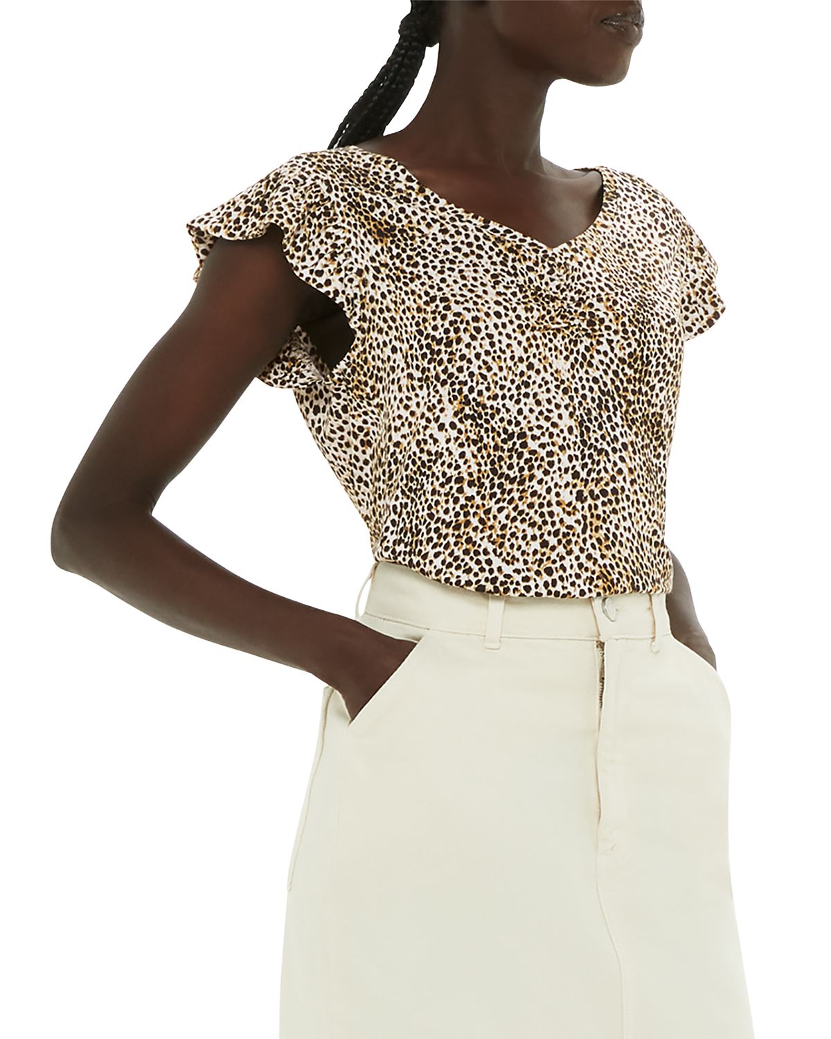 Whistles Serene V Neck Top