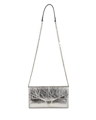 Sandro - Yza Metallic Leather Convertible Crossbody