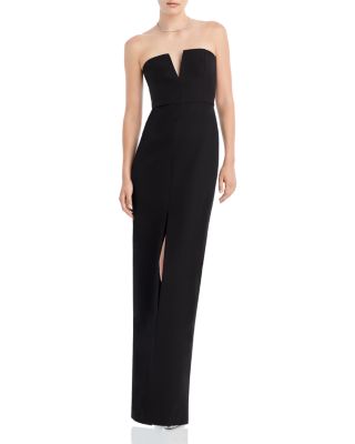 Strapless Crepe Gown - Exclusive