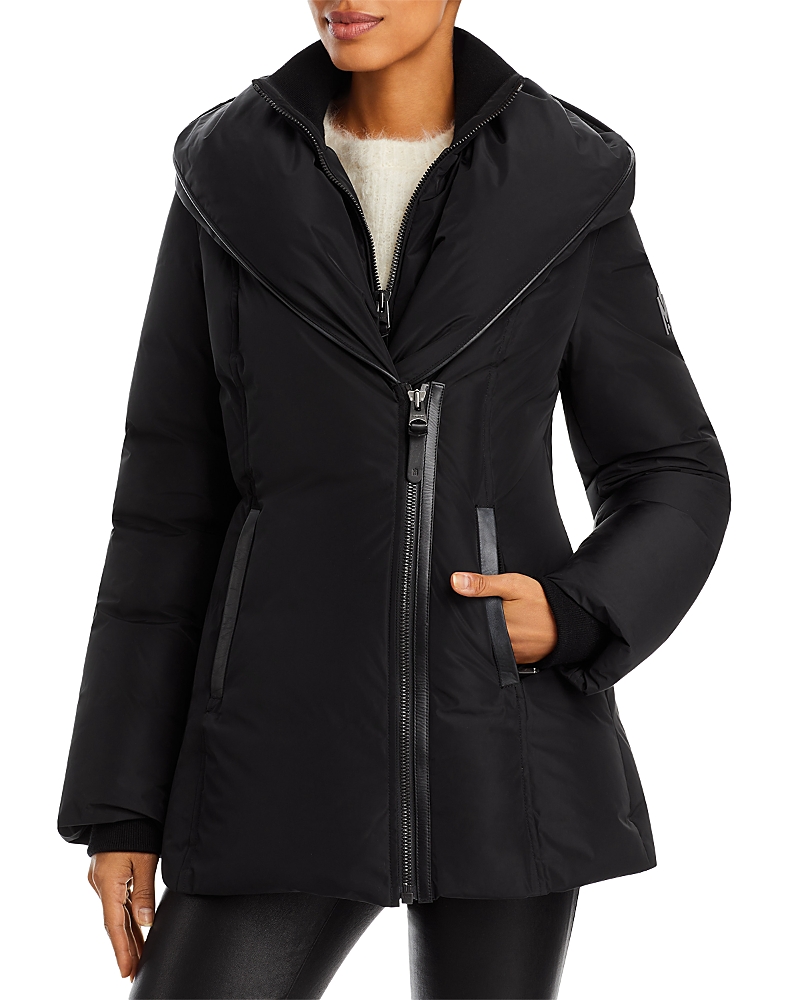 Mackage Kay Quilted Regular-fit Shell-down Hooded Coat In Black