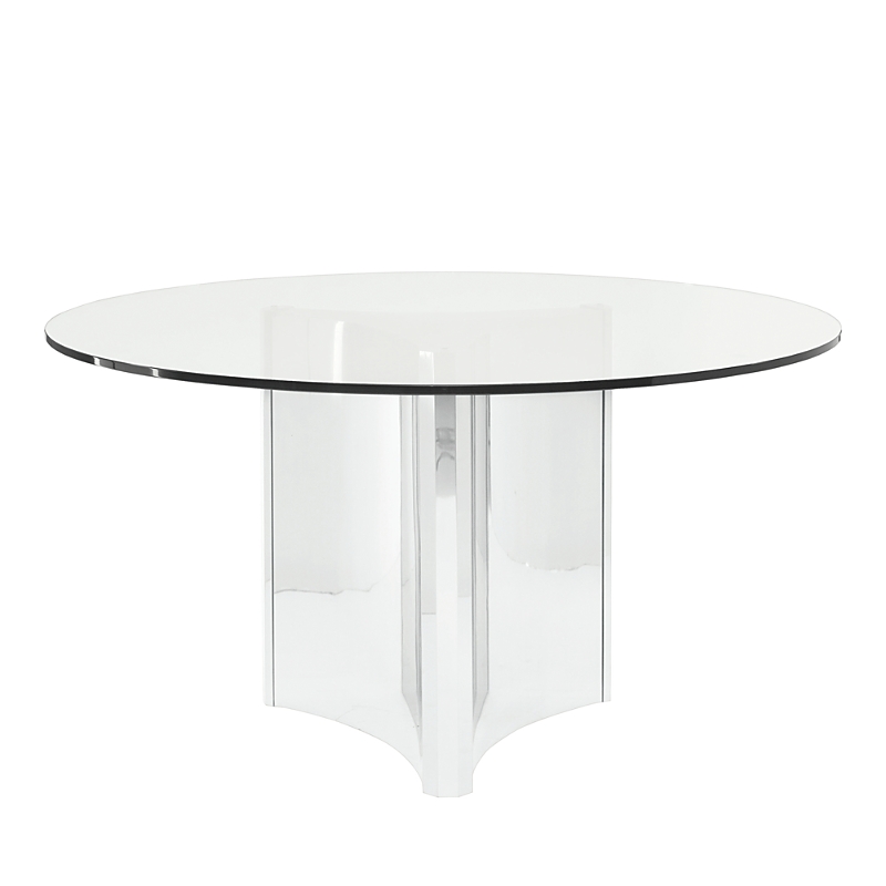 Bernhardt Abbot Dining Table In Silver