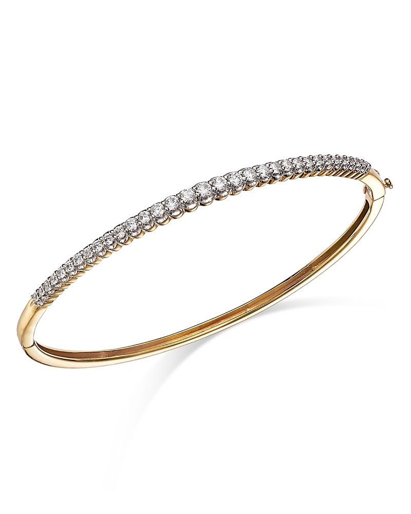 Bloomingdale's Fine Collection Diamond Bangle Bracelet in 14K Yellow Gold, 1.0 tcw