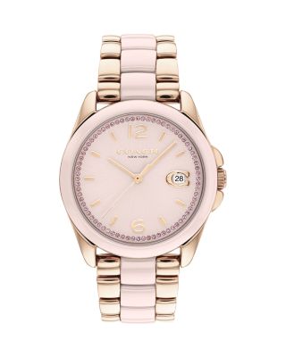 COACH Greyson Watch, 36mm | Bloomingdale's