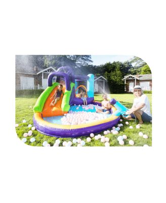Bounce Slide Water Park with Water Cannon - Ages 5-12