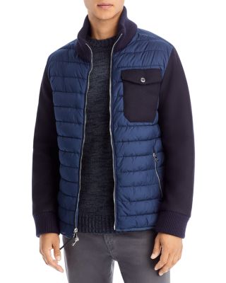 Michael Kors - Mixed Media Quilted Regular Fit Jacket