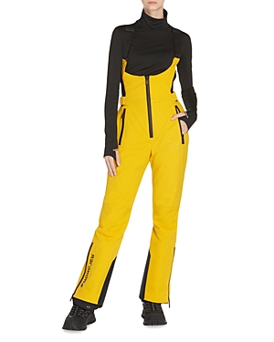 Moncler High Performance Nylon Blend Ski Suit In Yellow