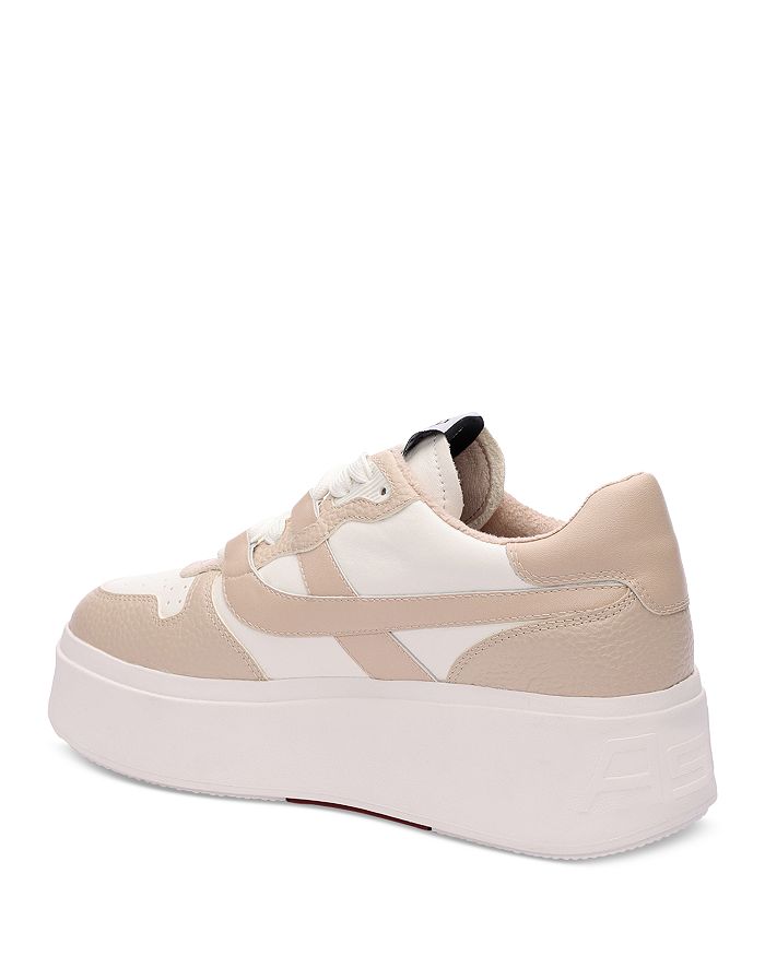 Shop Ash Women's Match Platform Sneakers In White/eggnog