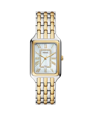 Shop Fossil Raquel Watch, 26mm X 32mm In White/two-tone