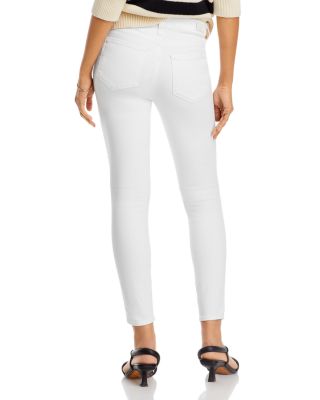 Hoxton High Rise Ankle Skinny Jeans in Crisp White