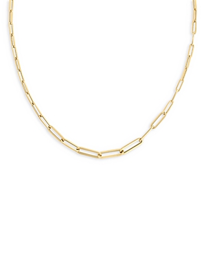 Roberto Coin 18k Yellow Gold Classic Oro Link Necklace, 17 In Grey