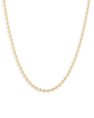 Roberto Coin 18K Yellow Gold Ball Chain Collar Necklace, 16-18