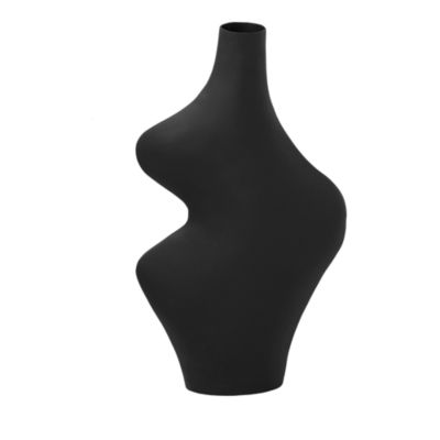 Tarri Black Steel Vase