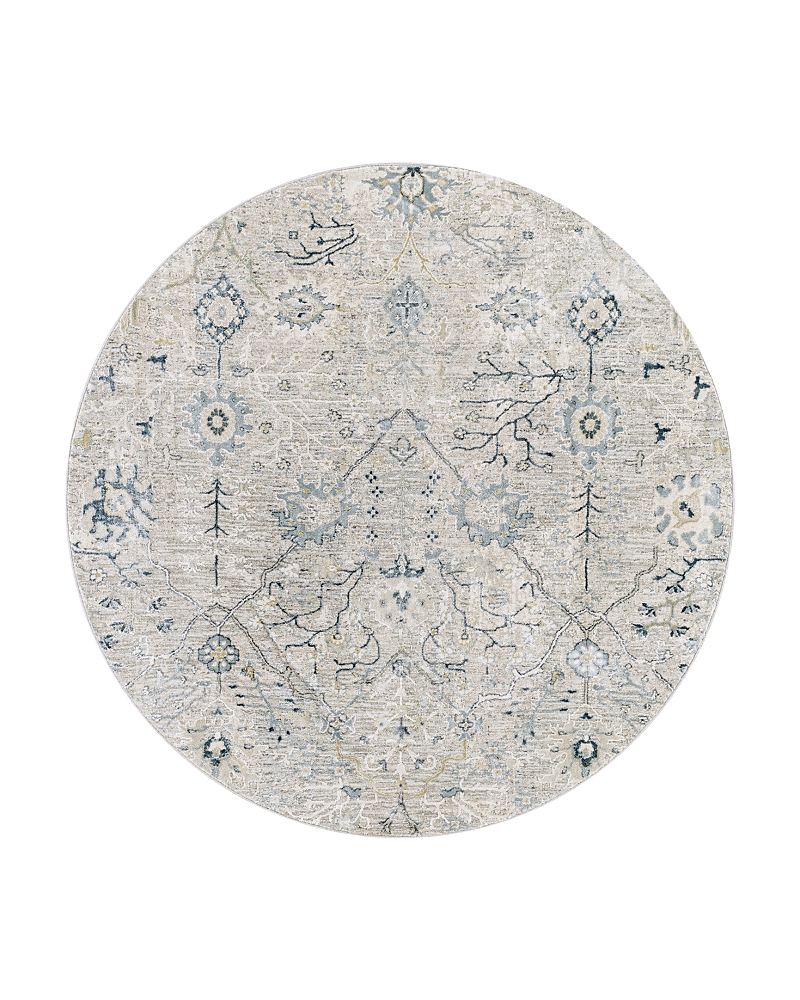 Surya Brunswick Bwk-2311 Round Area Rug, 7'10 X 7'10 In Ivory/mist
