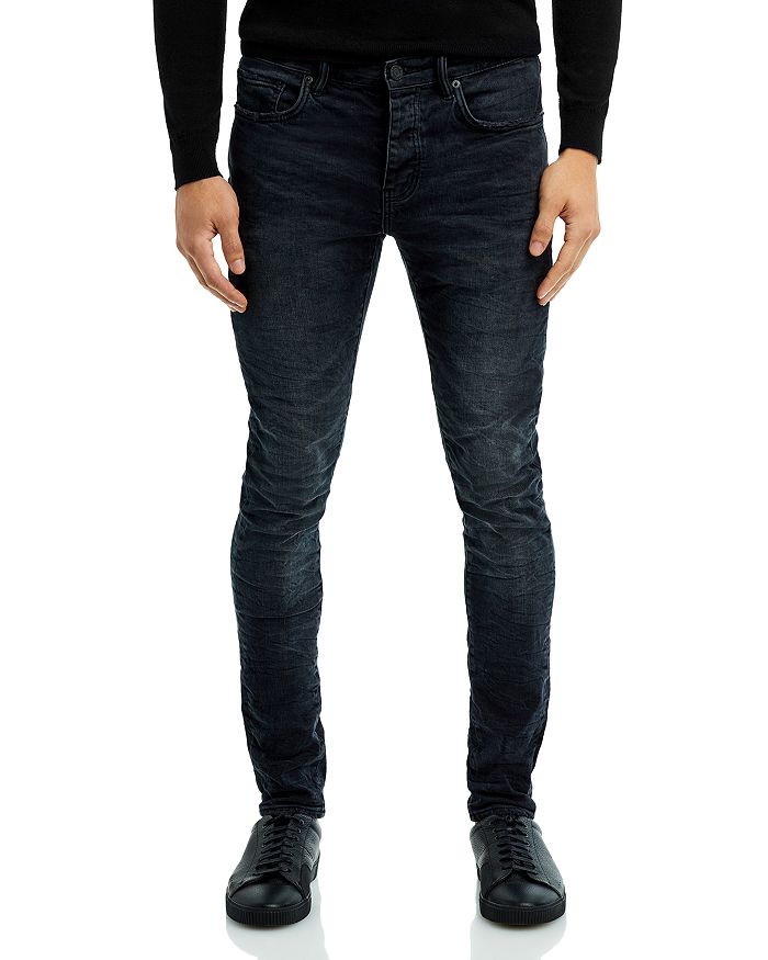 Purple Brand Jeans P001 Low Rise Skinny Black Wash Jacquard Monogram P –  Action Wear