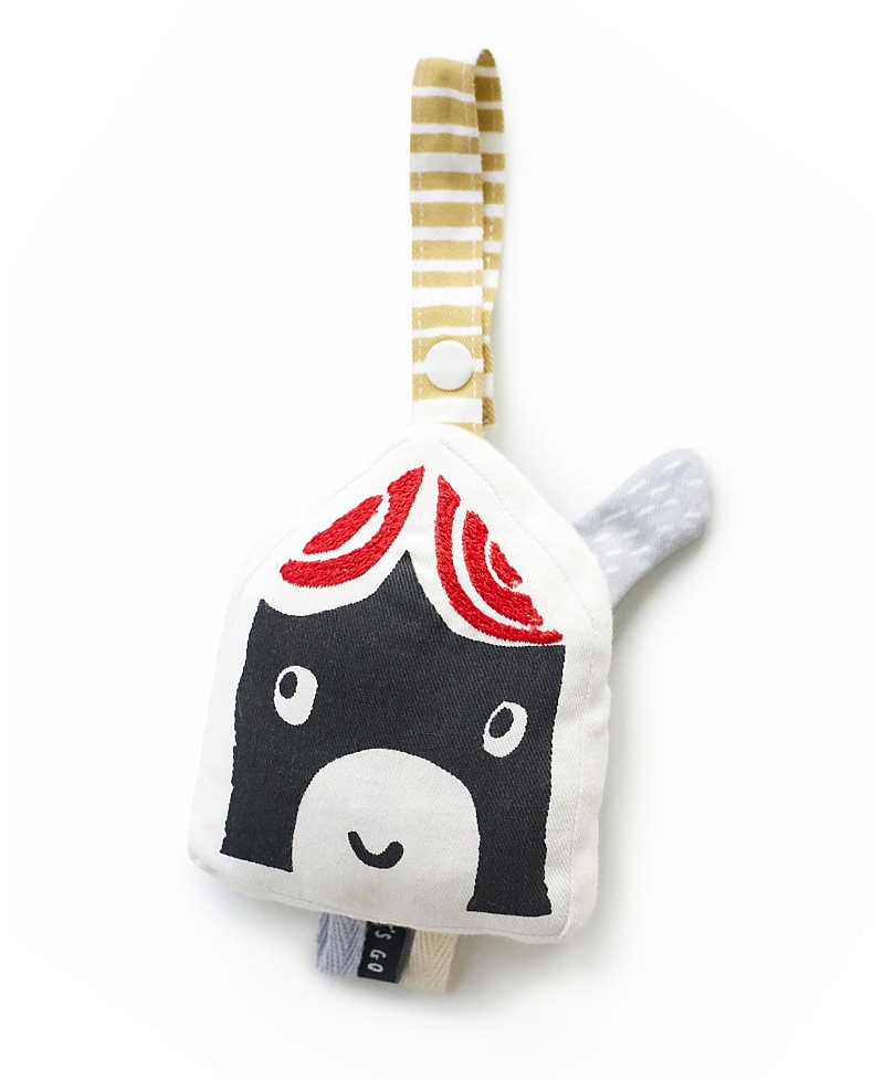 WEE GALLERY PLUSH STROLLER TOY - HOUSE - AGES 3 MONTHS+