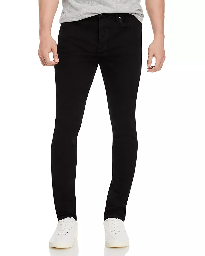 Ksubi Van Winkle Comik Angst Trashed Skinny Jeans in Black