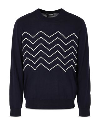 Emporio Armani - Long Sleeve Pullover Crewneck Sweater