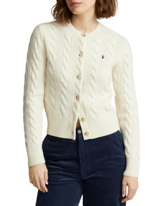 Ralph Lauren Cable Knit Wool & Cashmere Cardigan 