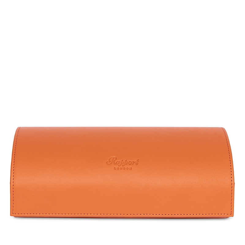 Rapport London Hyde Park Three Watch Leather Pouch In Tan