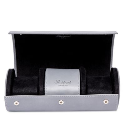 Hyde Park Three Watch Leather Pouch